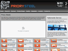 Tablet Screenshot of priorysteel.co.uk